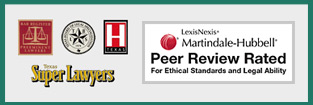 George Tyson is a Texas SuperLawyer, and Peer Review Rated for Ethical Standards and Legal Ability.